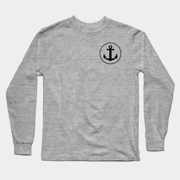 Anchor Long Sleeve T-Shirt by ArtbyCorey